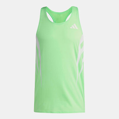 adidas Men's Adizero NYC Running Tank Top Green adidas Men's Adizero NYC Running Tank Top Green