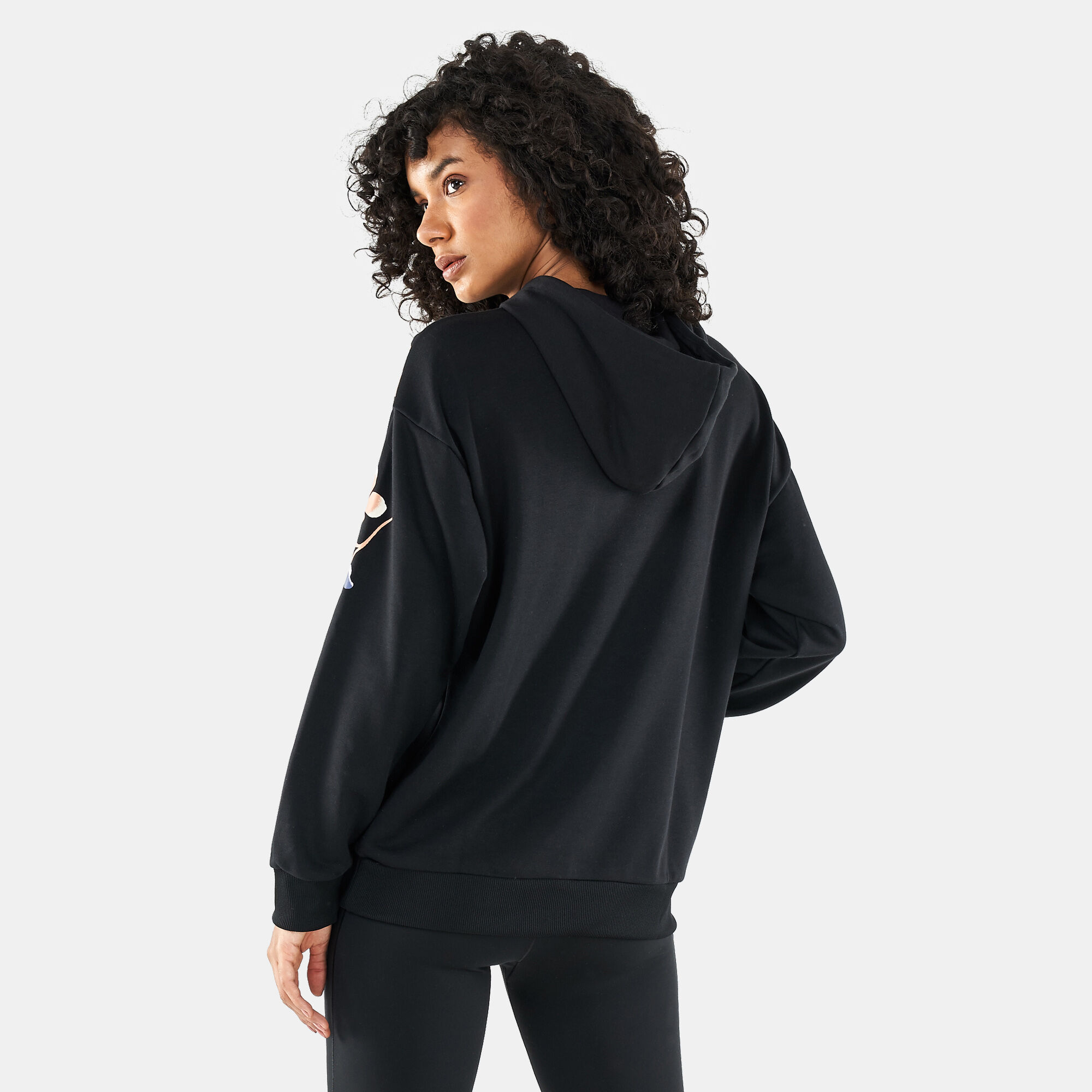 Black floral 2025 adidas hoodie