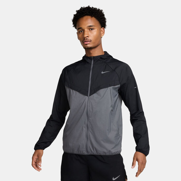 Nike Men's Stride Repel UV Running Jacket Grey Nike Men's Stride Repel UV Running Jacket Grey image number 0
