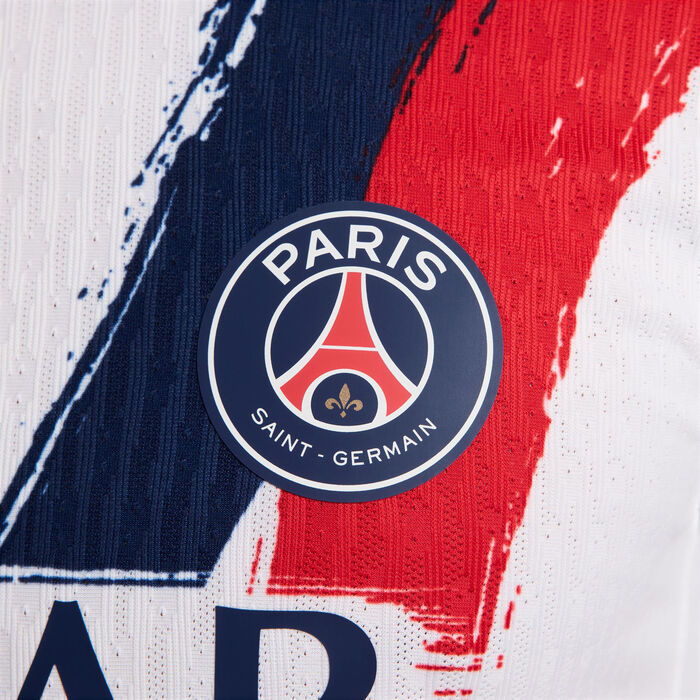Nike Men's Paris Saint-Germain 24/25 Away Authentic Football Jersey White Nike Men's Paris Saint-Germain 24/25 Away Authentic Football Jersey White image number 4