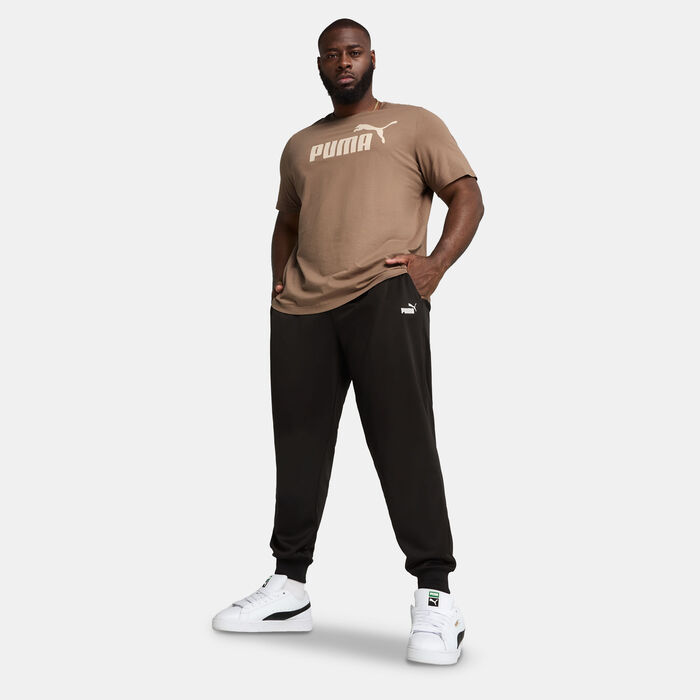 PUMA Men's Essentials No. 1 Logo T-Shirt Beige image number 2