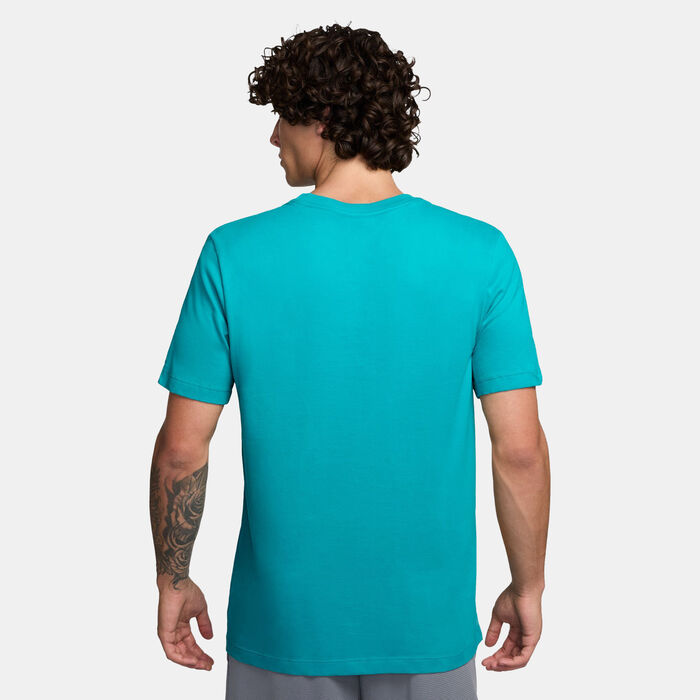 Nike Men's Dri-FIT Basketball T-Shirt Blue Nike Men's Dri-FIT Basketball T-Shirt Blue image number 1