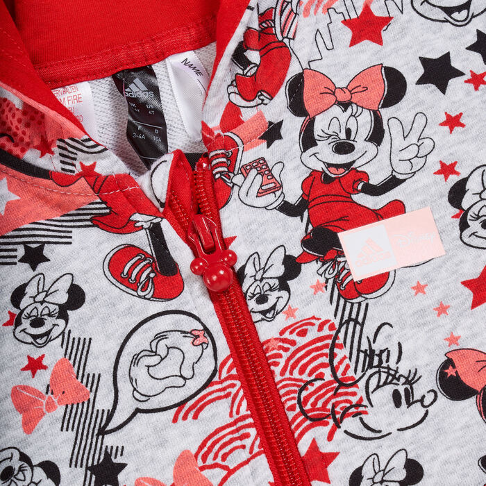 Disney Minnie Mouse Little Girls Fleece Zip Up Hoodie Jogger Set