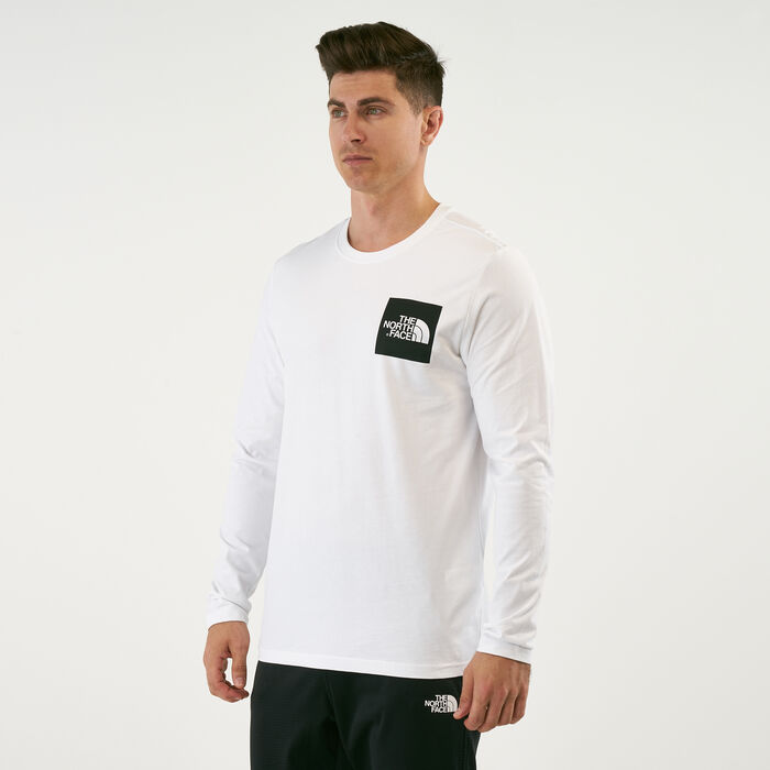 The North Face Men's Fine Long Sleeve T-Shirt White The North Face Men's Fine Long Sleeve T-Shirt White image number 0