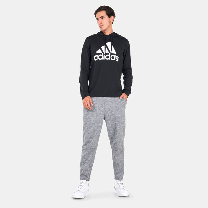 adidas Men's Essentials Logo Hoodie Black image number 2