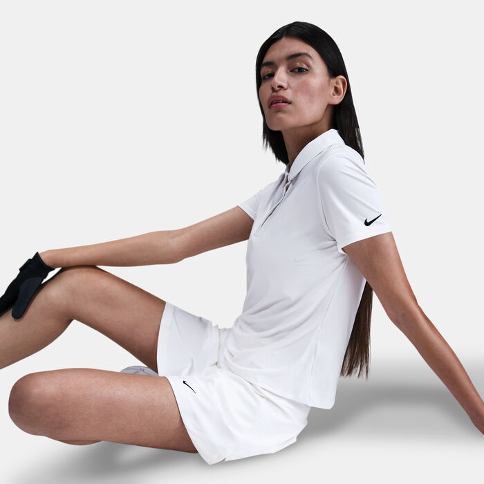 Nike Golf Women's Victory Dri-FIT Sleeveless Polo Shirt White Nike Golf Women's Victory Dri-FIT Sleeveless Polo Shirt White image number 5