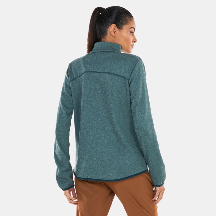 Columbia Women's Hike Tech Fleece Full-Zip Hoodie Blue Columbia Women's Hike Tech Fleece Full-Zip Hoodie Blue image number 1