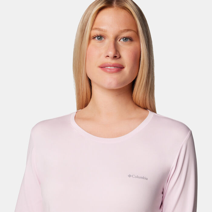 Columbia Women's Sloan Ridge Long Sleeve T-Shirt Pink image number 3
