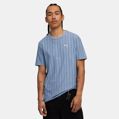 PUMA Men's Class Striped T-Shirt Blue