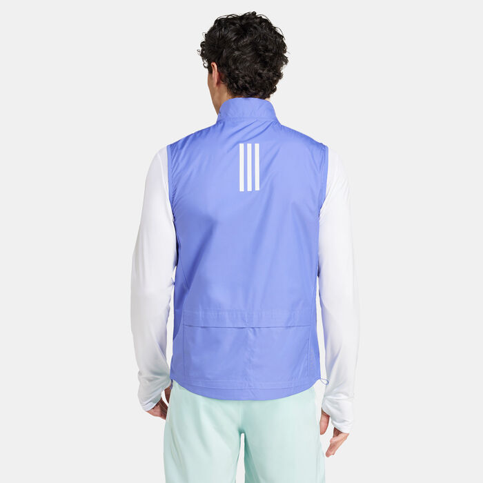 adidas Men's Own the Run Vest Blue adidas Men's Own the Run Vest Blue image number 1