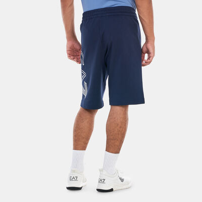 EA7 Emporio Armani Men's Big Logo Graphic Shorts Black