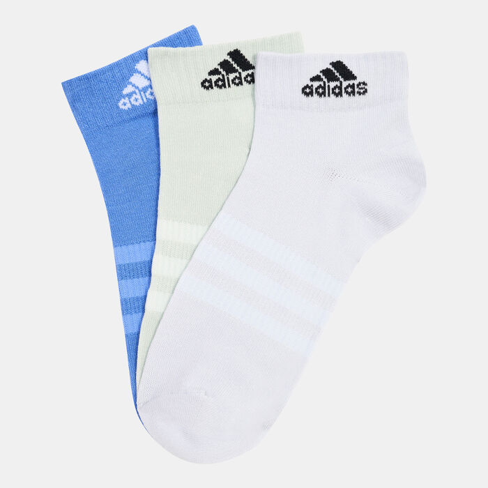 adidas Thin and Light Ankle Socks (3 Pack) Blue image number 0