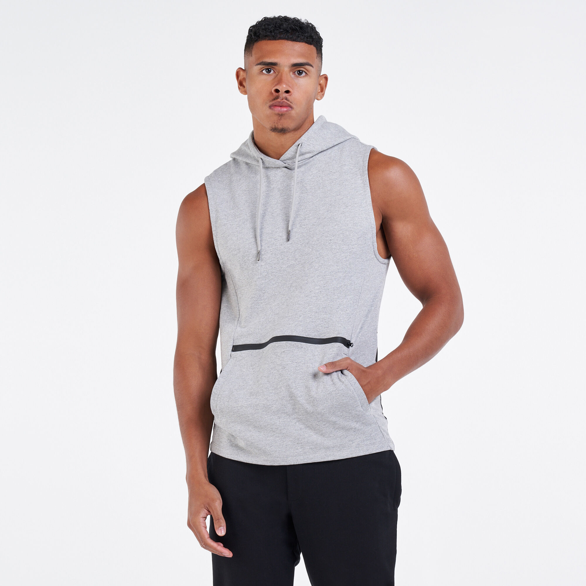 Sleeveless sweatshirt mens clearance