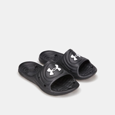 Under Armour Kids' Locker IV Slides Black Under Armour Kids' Locker IV Slides Black