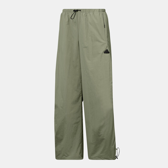 adidas Women's City Escape Parachute Track Pants Green image number 0