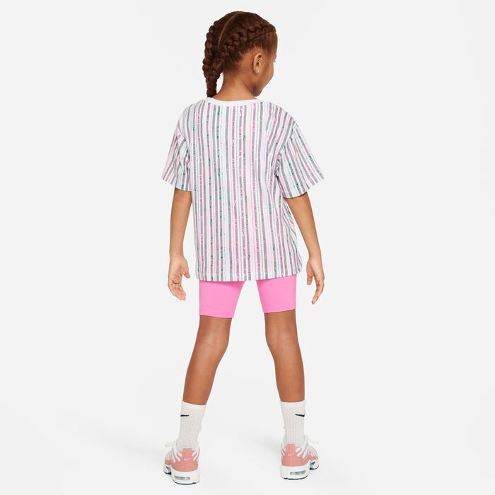 Nike Kids' Happy Camper Bike Shorts Set Pink Nike Kids' Happy Camper Bike Shorts Set Pink image number 7