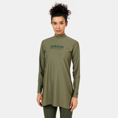 adidas Women's Padded Full Cover Wear 3-Piece Swiming Set Green