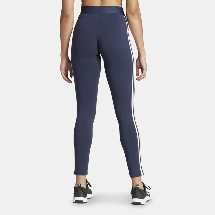 adidas Women's 3 Stripes Leggings Blue image number 1