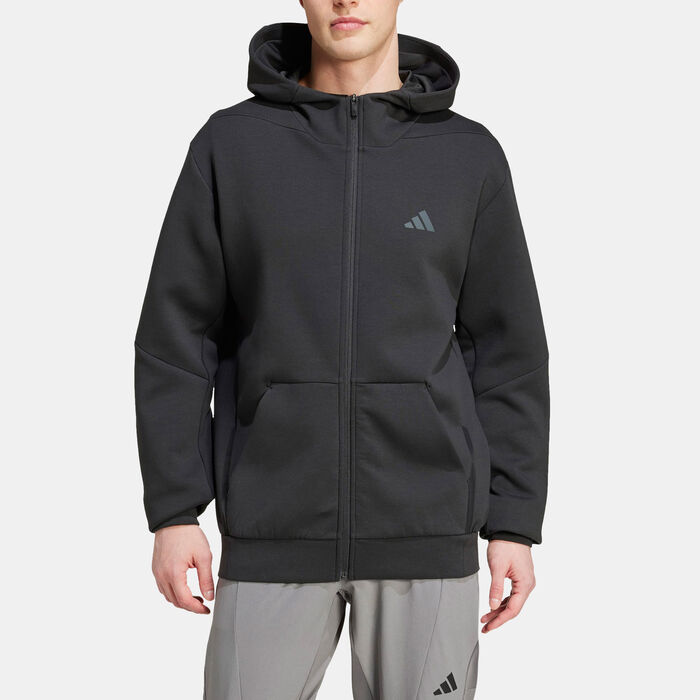 adidas Men's Designed for Training Full-Zip Track Jacket Black adidas Men's Designed for Training Full-Zip Track Jacket Black image number 3