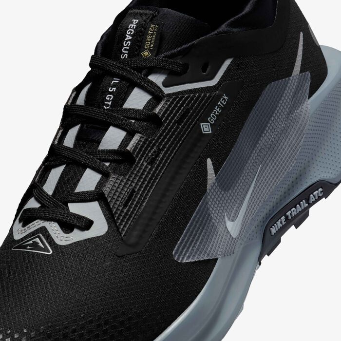 Nike Men's Pegasus Trail 5 GORE-TEX Waterproof Trail-Running Shoes Black image number 6
