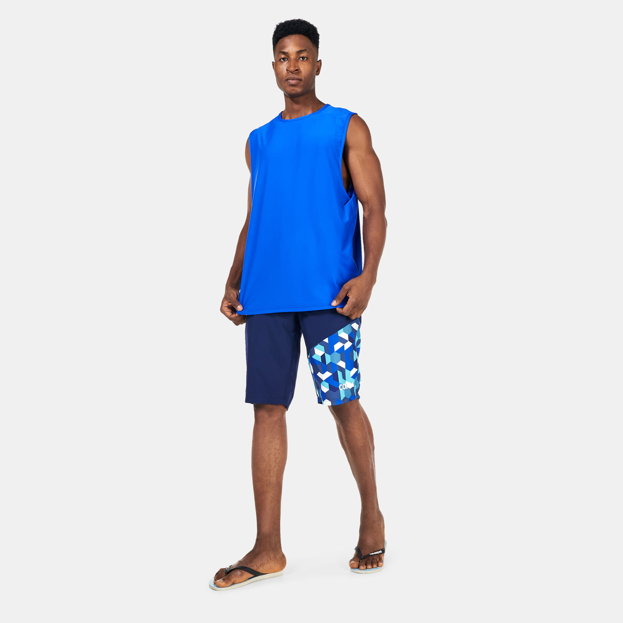 Mens capri discount swim pants