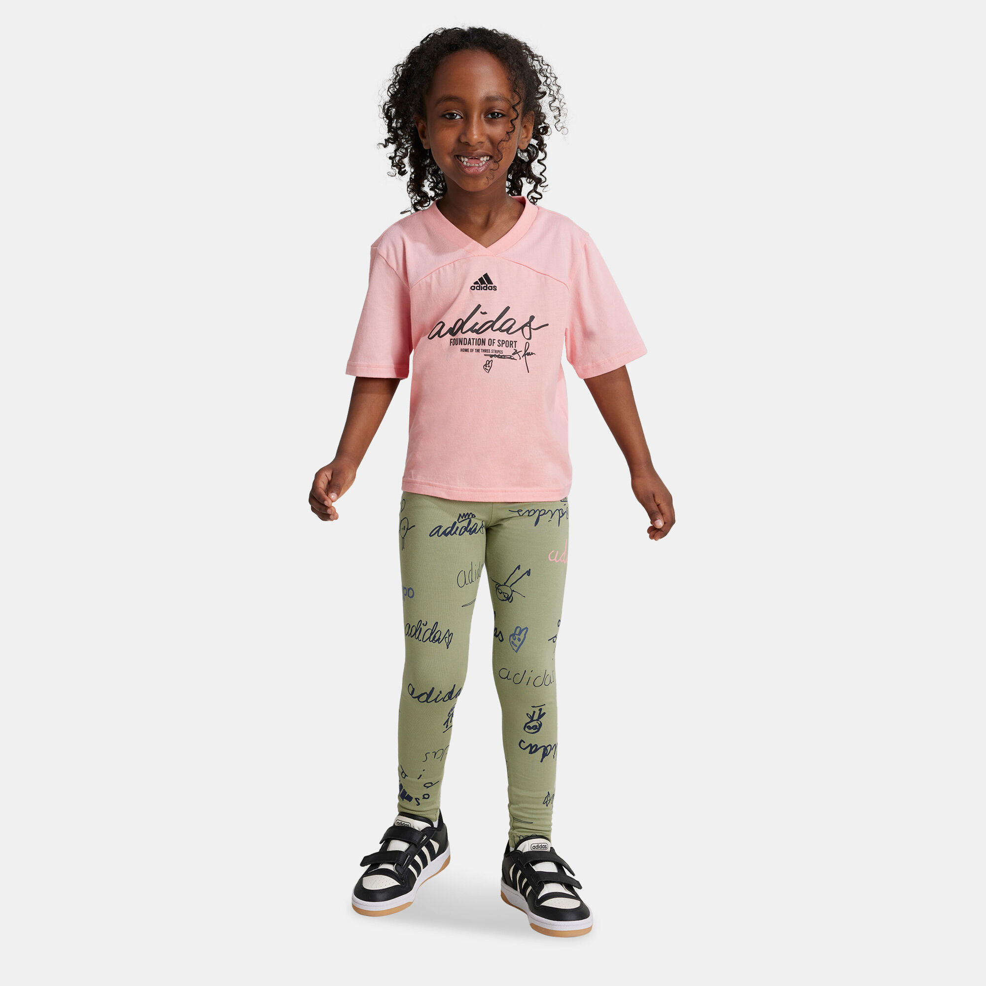 Adidas leggings and t shirt set shop