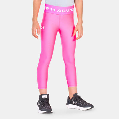 Under Armour Kids' HeatGear® Ankle Crop Leggings Pink