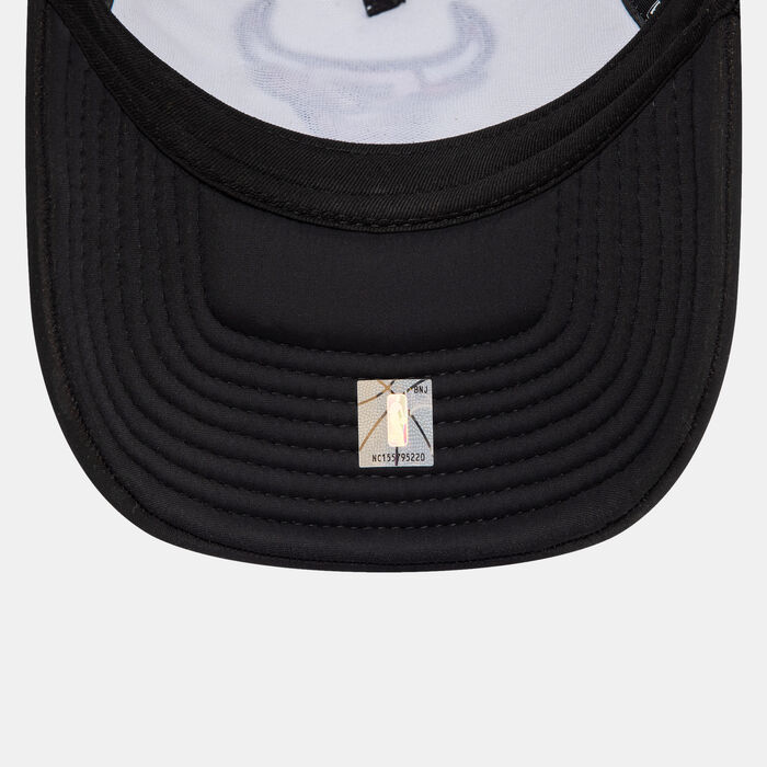 New Era Men's NBA Chicago Bulls Flower 9FORTY Trucker Cap Black New Era Men's NBA Chicago Bulls Flower 9FORTY Trucker Cap Black image number 2