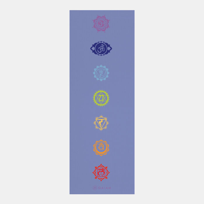 Gaiam Chakra Yoga Mat (4mm) Multi-Color image number 1