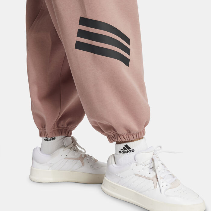 adidas Women's Future Icons 3-Stripes Parachute Pants Brown adidas Women's Future Icons 3-Stripes Parachute Pants Brown image number 4