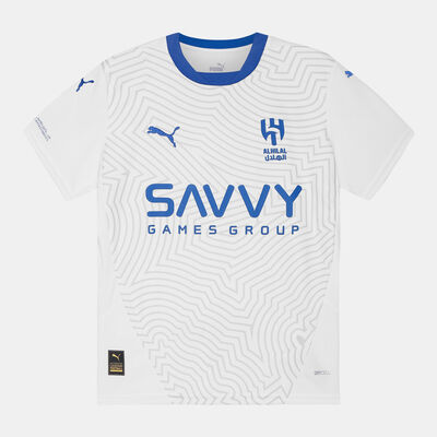 PUMA Kids' Al Hilal 24/25 Away Replica Football Jersey White PUMA Kids' Al Hilal 24/25 Away Replica Football Jersey White