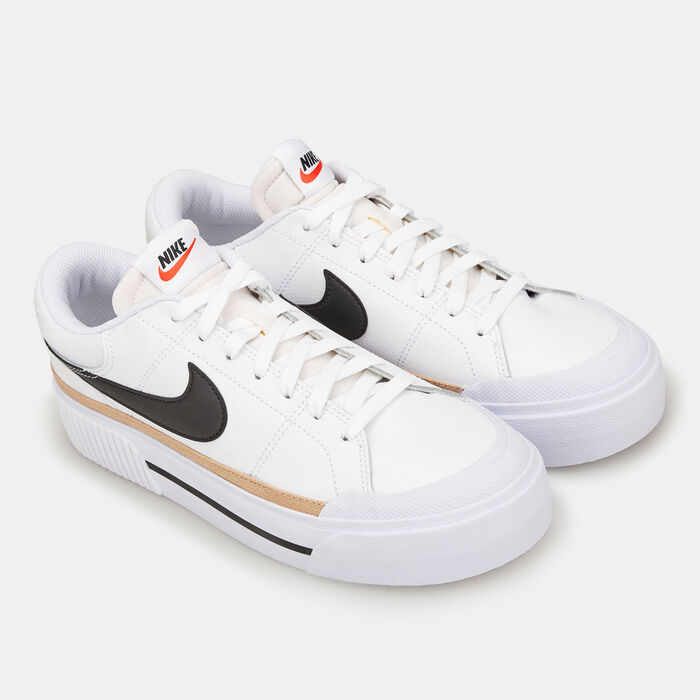 Nike Women's Court Legacy Lift Shoes White image number 1