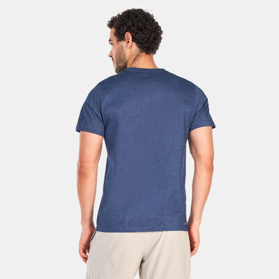 New Balance Men's Heathertech Graphic T-Shirt Blue