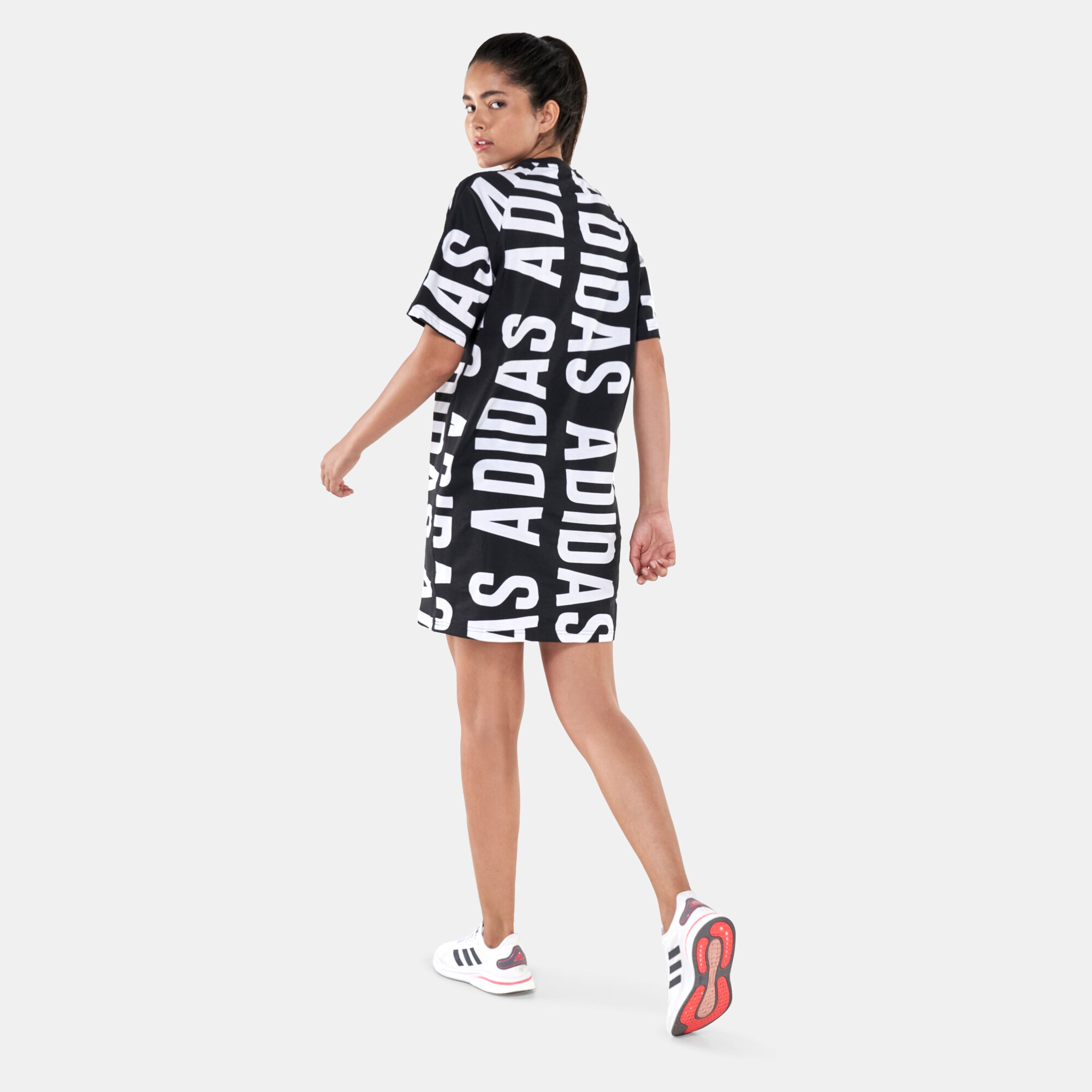 adidas allover print dress