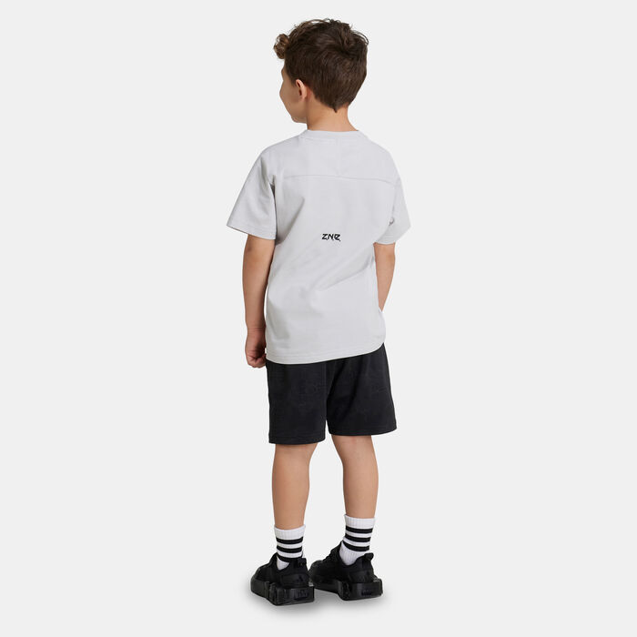 adidas Kids' Star Wars T-Shirt and Shorts Set (Younger Kids) Grey adidas Kids' Star Wars T-Shirt and Shorts Set (Younger Kids) Grey image number 1
