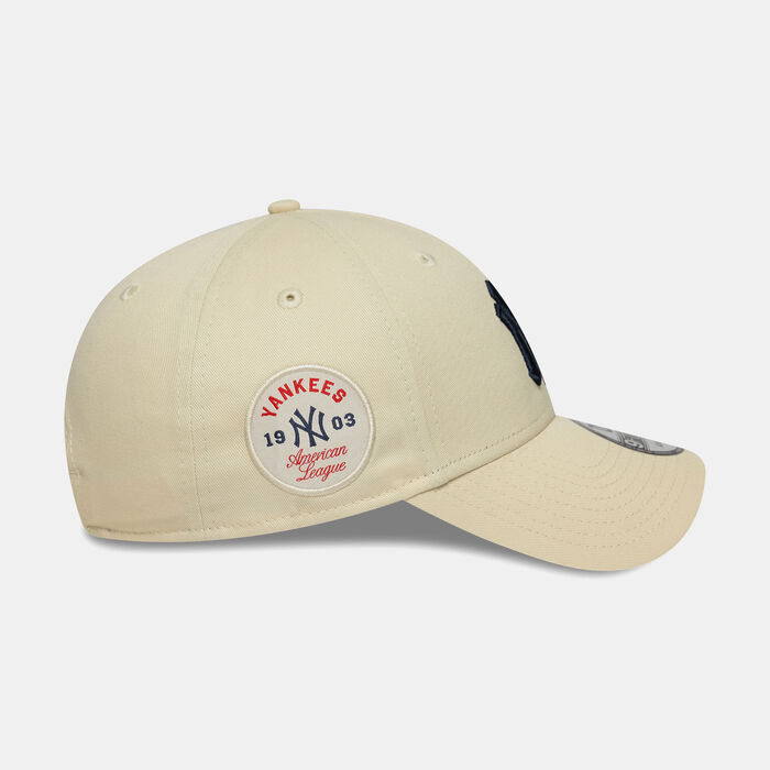 New Era Men's MLB New York Yankees Side Patch 9FORTY Cap Beige New Era Men's MLB New York Yankees Side Patch 9FORTY Cap Beige image number 5