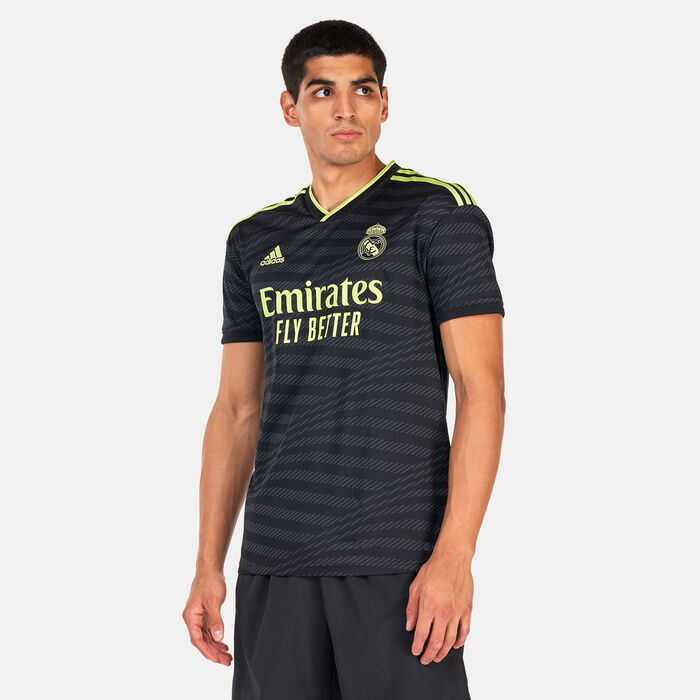adidas Men's Real Madrid Third Jersey - 2022/23 Black adidas Men's Real Madrid Third Jersey - 2022/23 Black image number 0