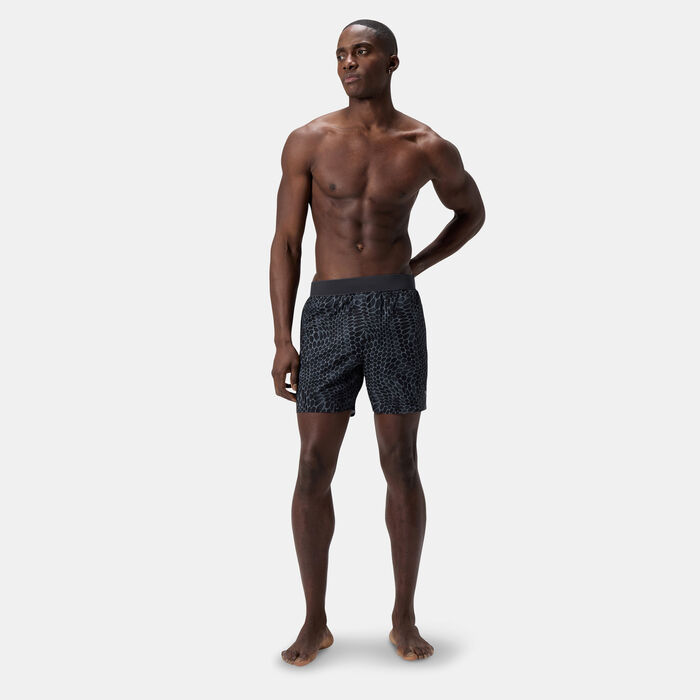 Speedo Men's Lookout Print Volley Swimming Shorts Black Speedo Men's Lookout Print Volley Swimming Shorts Black image number 2