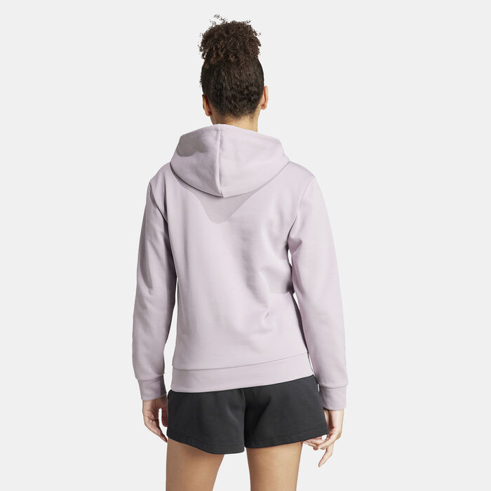 adidas Women's Future Icons Badge of Sport Hoodie Purple adidas Women's Future Icons Badge of Sport Hoodie Purple image number 1