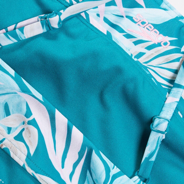 Speedo Women's Printed 2-Piece Bikini Set Blue Speedo Women's Printed 2-Piece Bikini Set Blue image number 4
