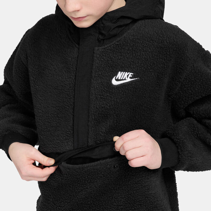 Nike Kids' Sportswear Club Fleece Hoodie Black Nike Kids' Sportswear Club Fleece Hoodie Black image number 2