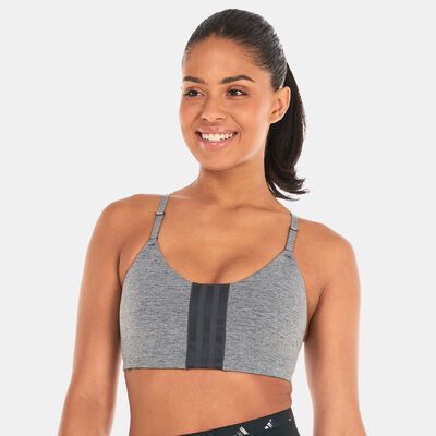 adidas Women's Aeroimpact Training Light Support Sports Bra Grey