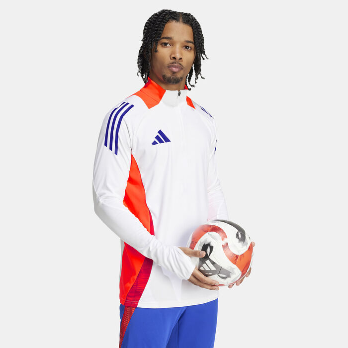 adidas Men's Tiro 24 Competition 1/4-Zip Football Top White image number 2