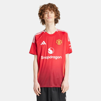 adidas Men's Manchester United 24/25 Home Replica Football Jersey Red