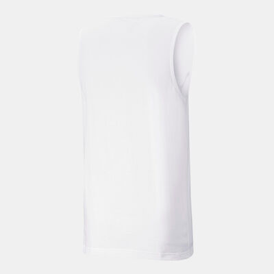 PUMA Men's Essential Tank Top White PUMA Men's Essential Tank Top White