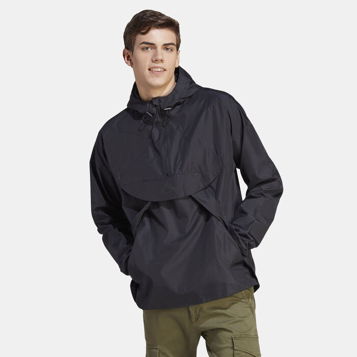 adidas Men's City Escape Windbreaker Jacket Black adidas Men's City Escape Windbreaker Jacket Black image number 0