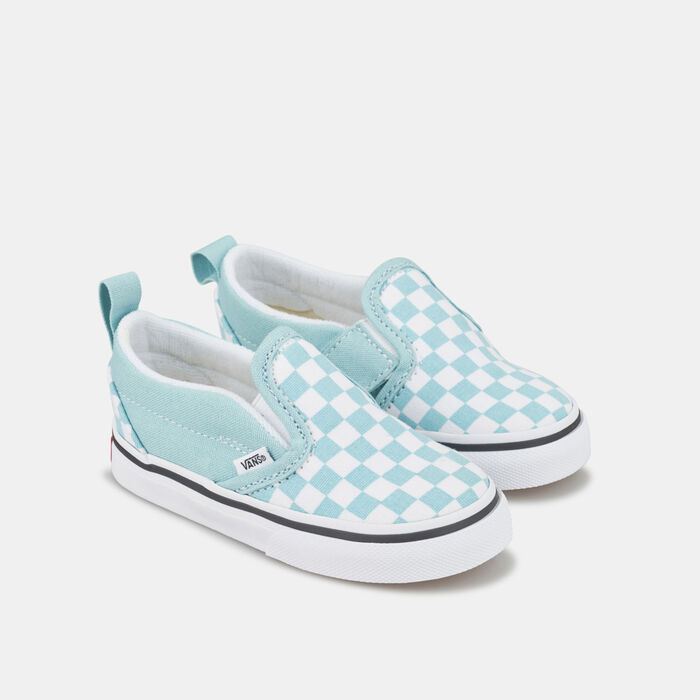 Vans Kids' Checkerboard Slip-On Shoe (Baby and Toddler) Blue image number 1