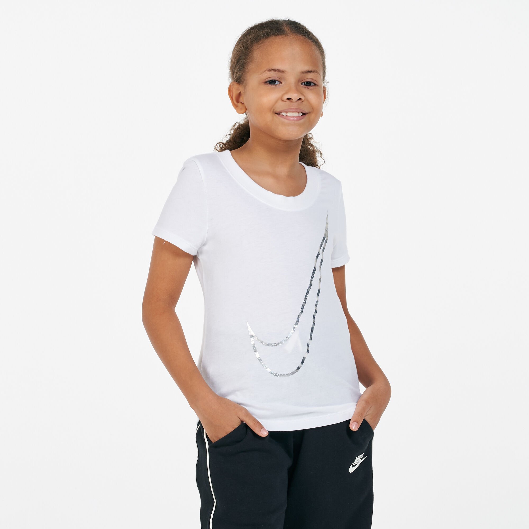 White nike shirt girls on sale