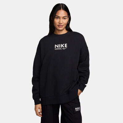 Nike Women's Fleece Sweatshirt Black Nike Women's Fleece Sweatshirt Black