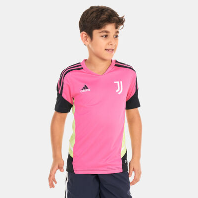 adidas Kids' Juventus Condivo 22 Training Jersey Pink